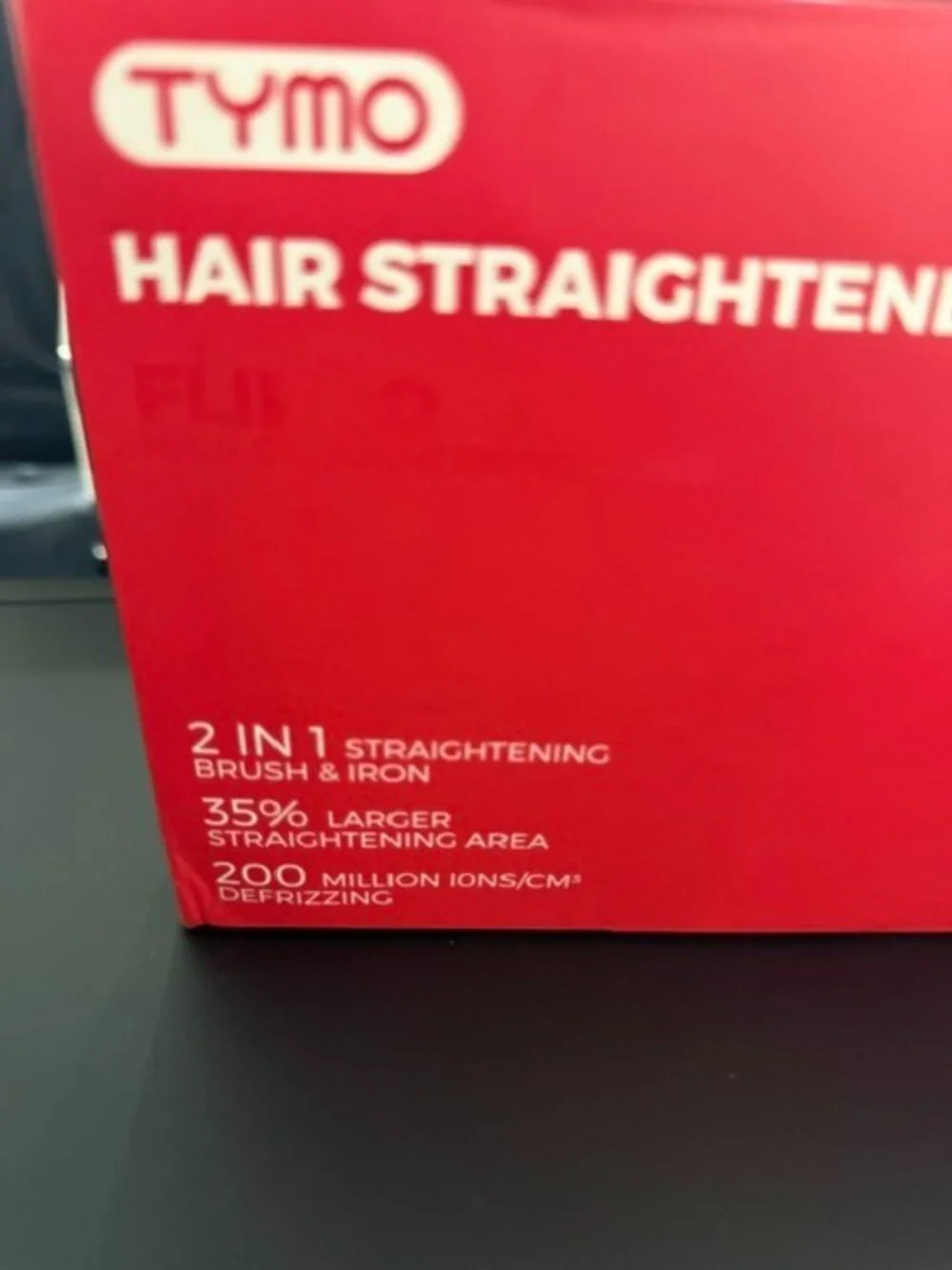 TYMO Flipro Hair Straightener Comb Brush 2 in 1 Flat Iron Anti Frizz 200M Ions